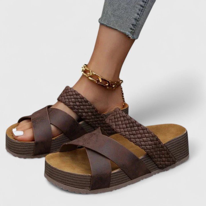 Luna | Bequeme orthopädische Plateau-Sandalen 0