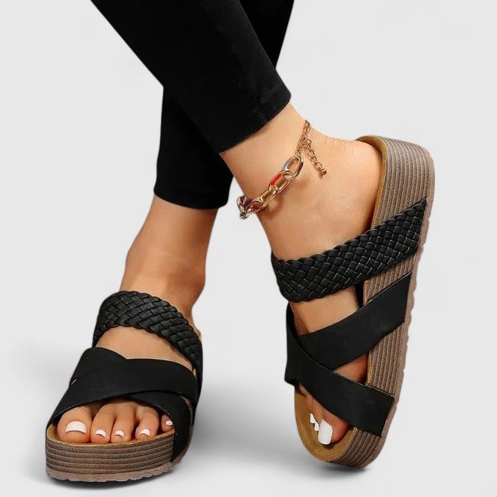 Luna | Bequeme orthopädische Plateau-Sandalen 4