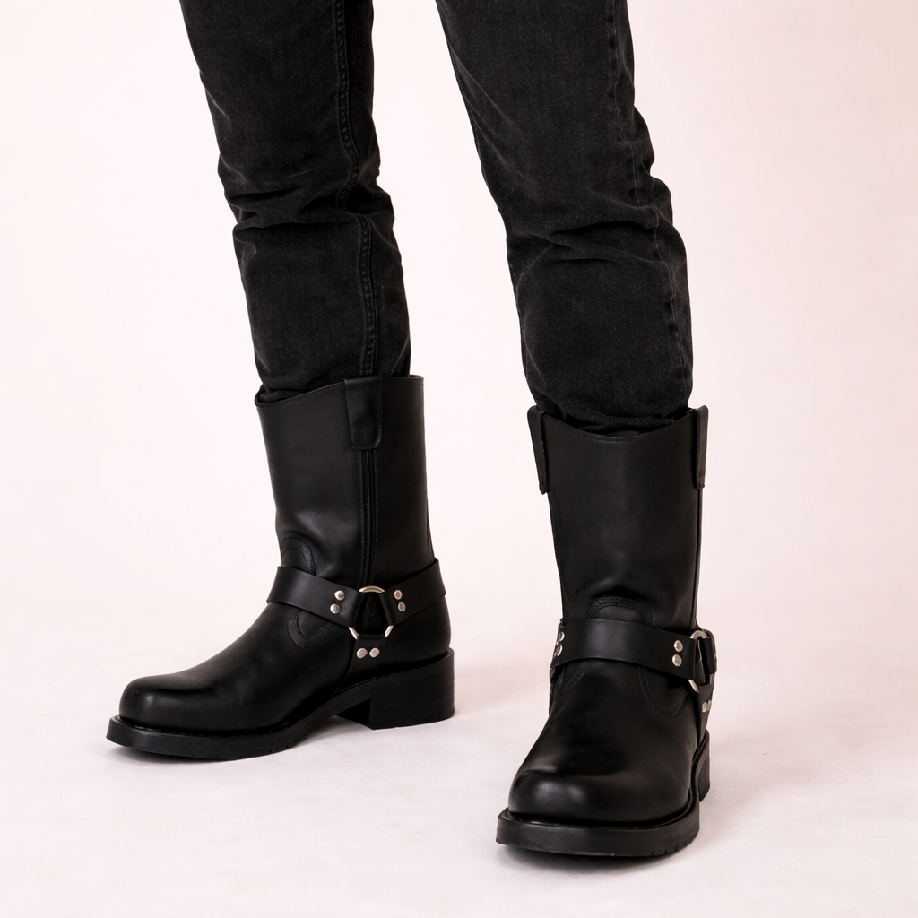 Luna | Damen Cowboystiefel – Vintage, Elegant & Strapazierfähig, Schwarz 3