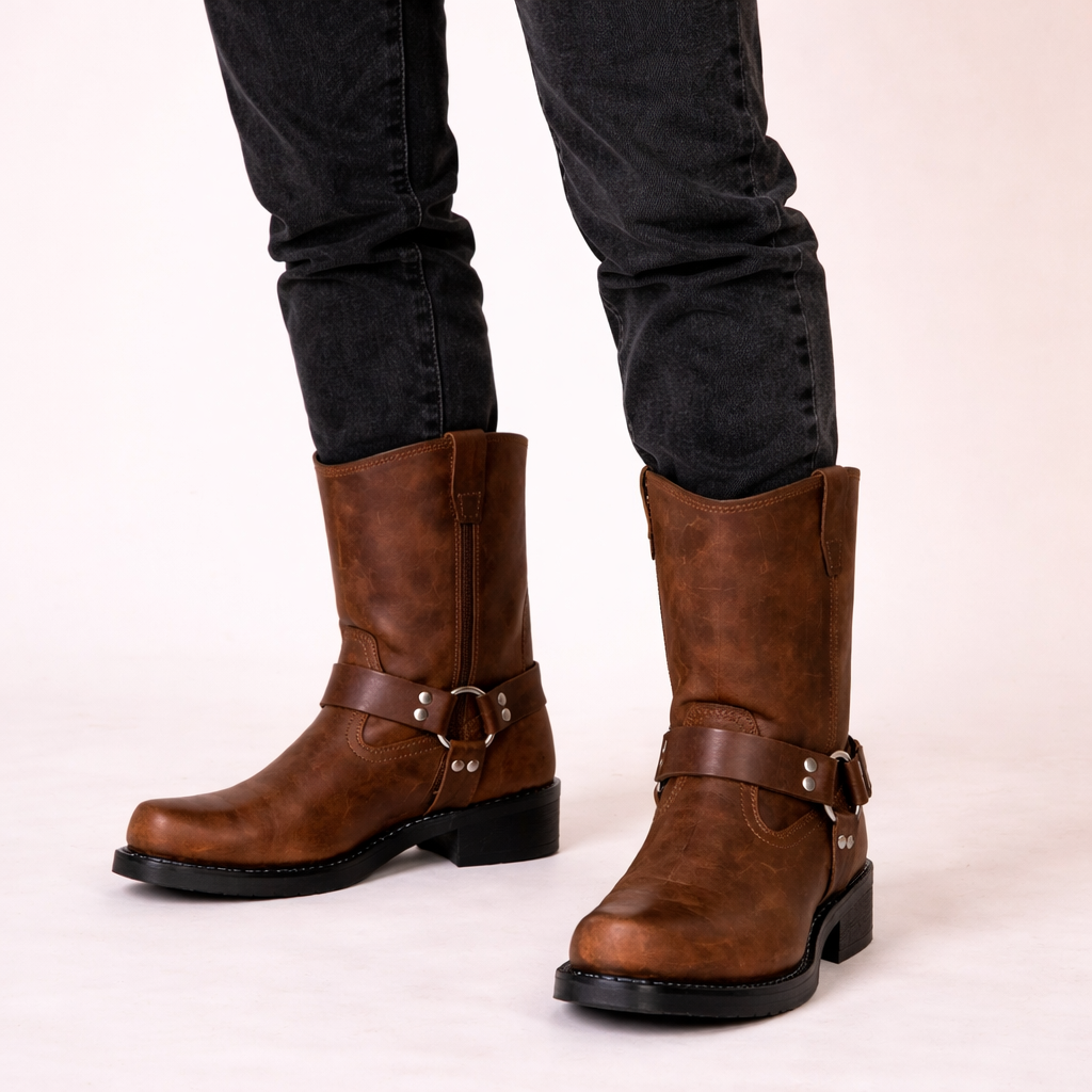 Luna | Damen Cowboystiefel – Vintage, Elegant & Strapazierfähig, Schwarz 5
