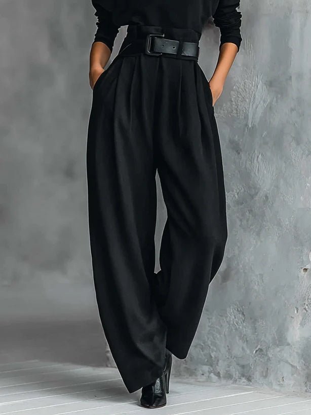 Luna | Eleganter Damen Overall – Festlicher, Atmungsaktiver Rollkragen mit Gürtel 3