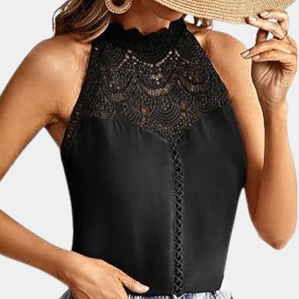 Luna | Elegantes Spitzentop für Damen – Ärmellos, Festlich & Vielseitig 6