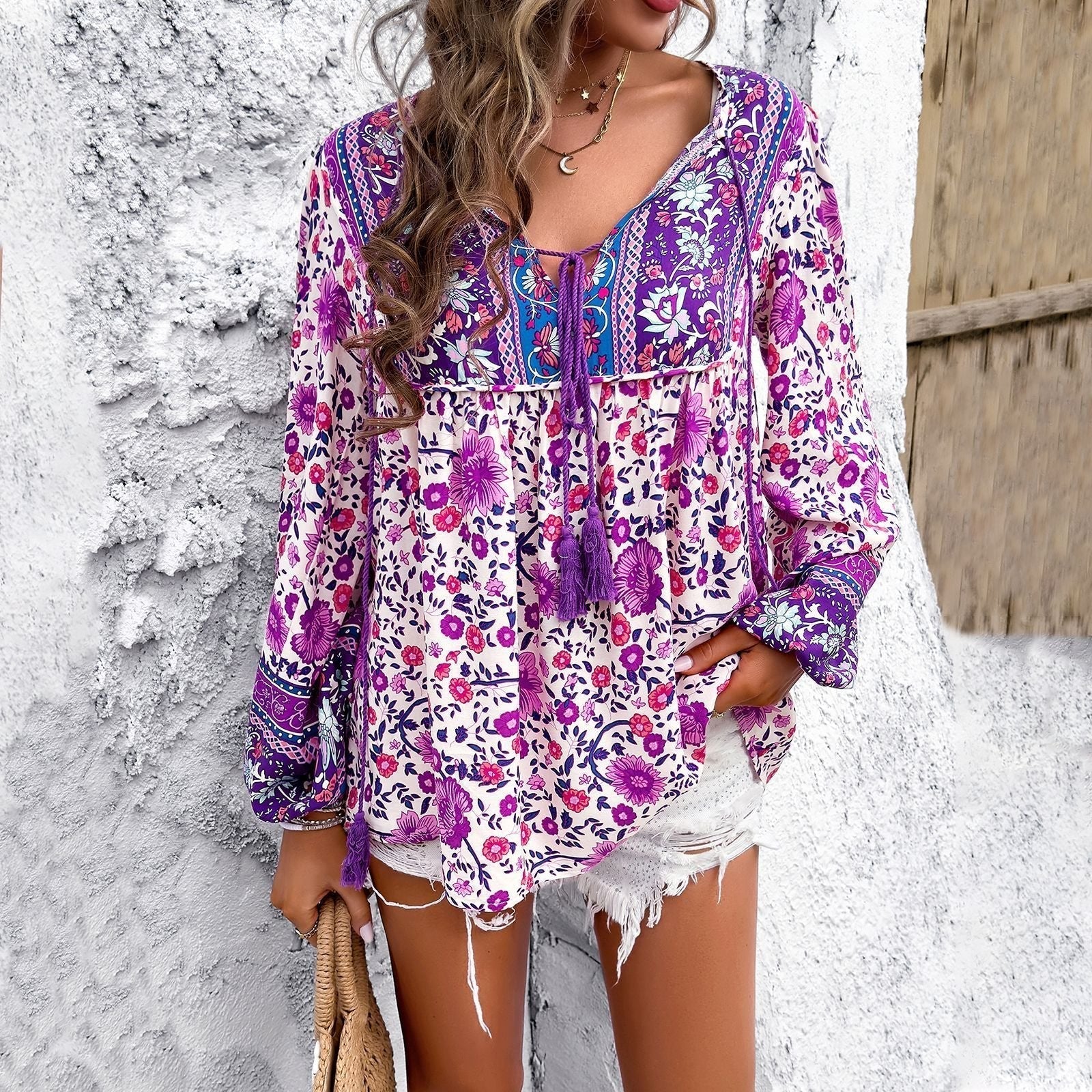 Luna | Lebendige und luftige Tunikabluse im Boho-Stil 2