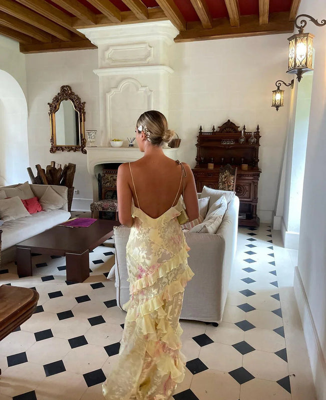 Amelie | Romantisches und elegantes fließendes Maxikleid