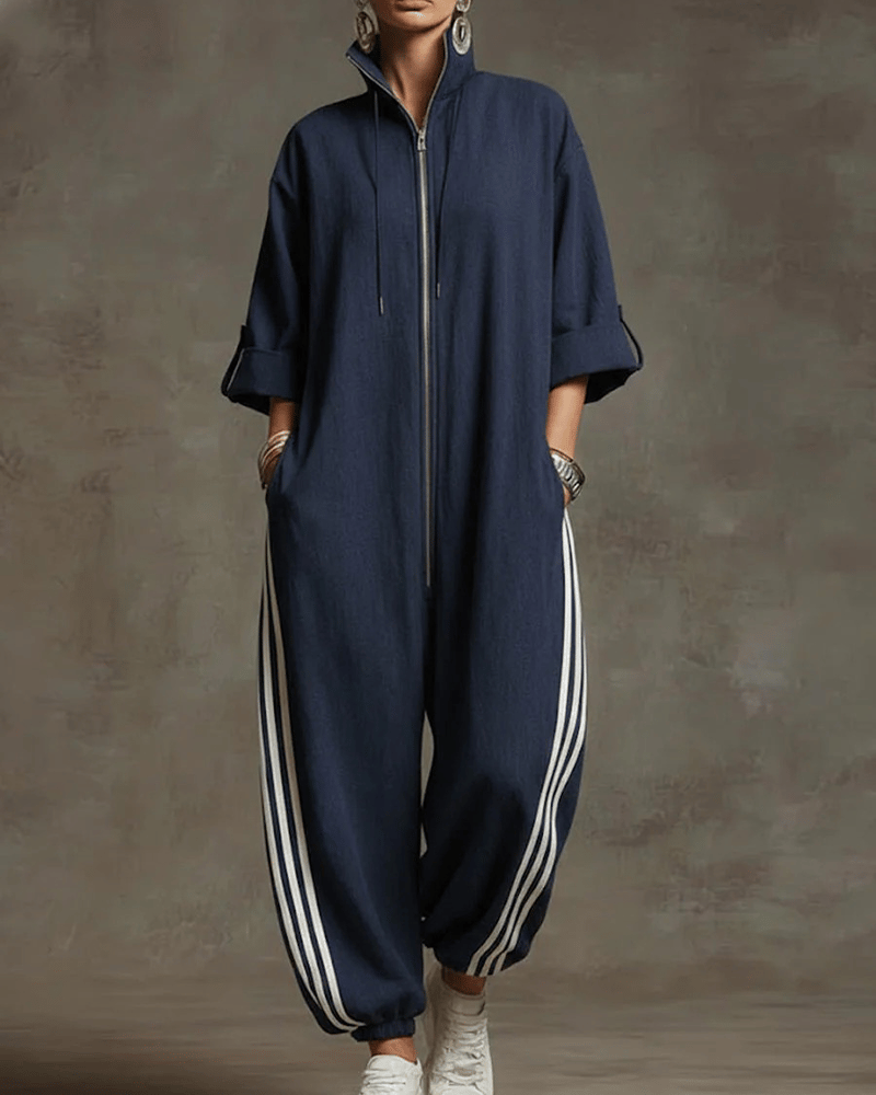 Lurelle | Sportlicher, Bequemer & Stilvoller Jumpsuit mit Reißverschluss 0