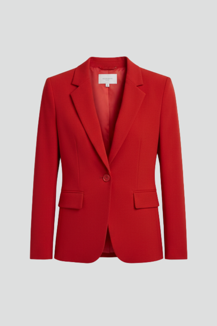 Marisol | Eleganter Langblazer Damen – Schwarz mit Fallendem Revers und Langen Ärmeln 1