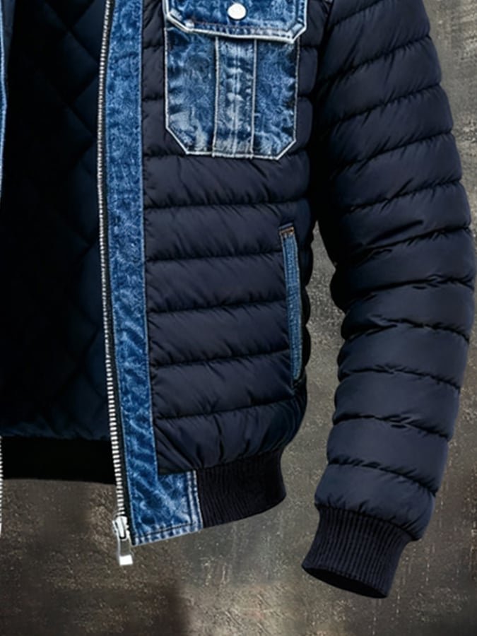 Maro | Stilvolle, Bequeme & Warme Herrenjacke aus Denim mit Thermo-Isolierung 1