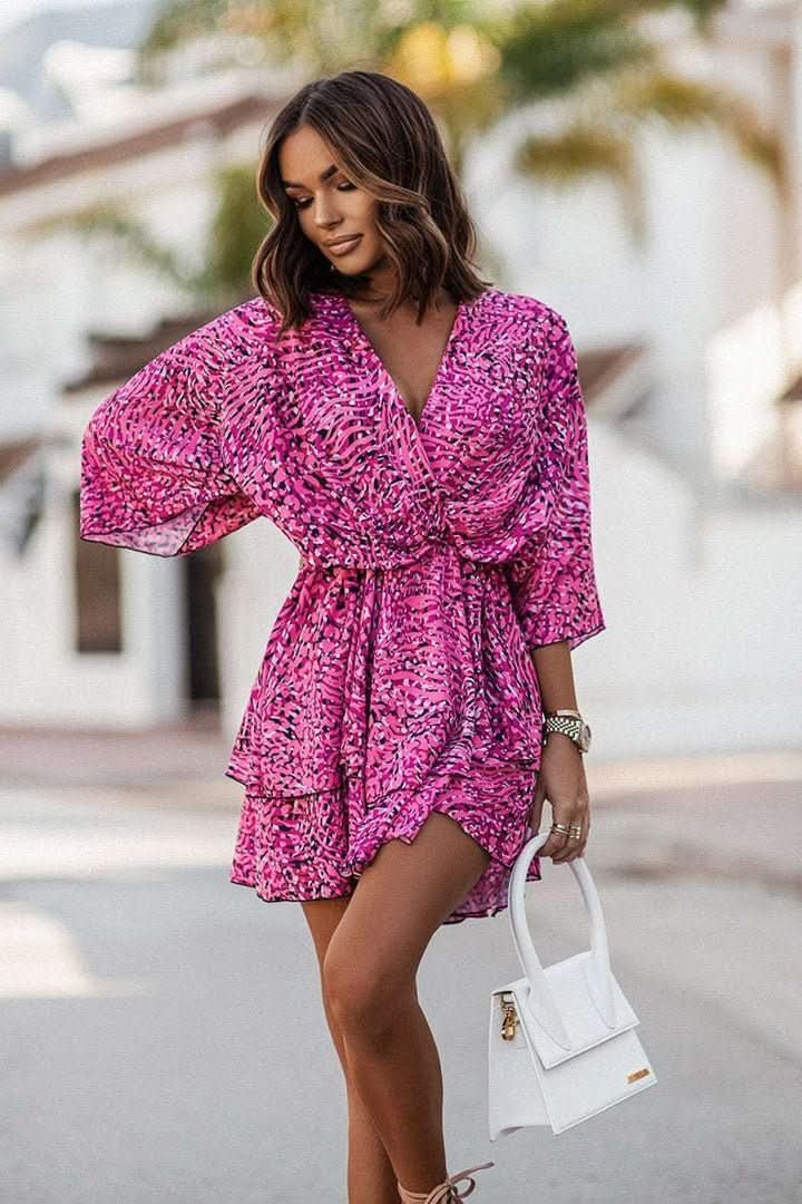 Maya | Schickes, tropisches Minikleid im Boho-Stil 4