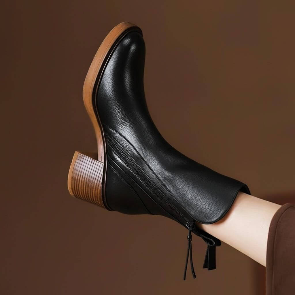 Mia | Elegante und stylische Lederstiefeletten 3