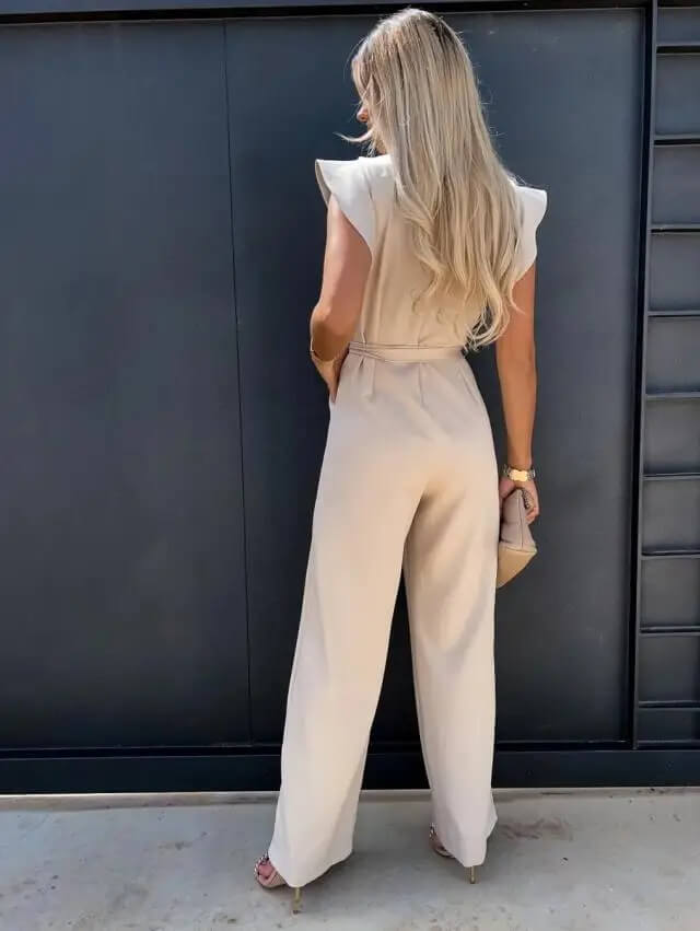 Mira | Eleganter Damen Jumpsuit – Flatterärmel für Hochzeit & Festlichkeiten 1