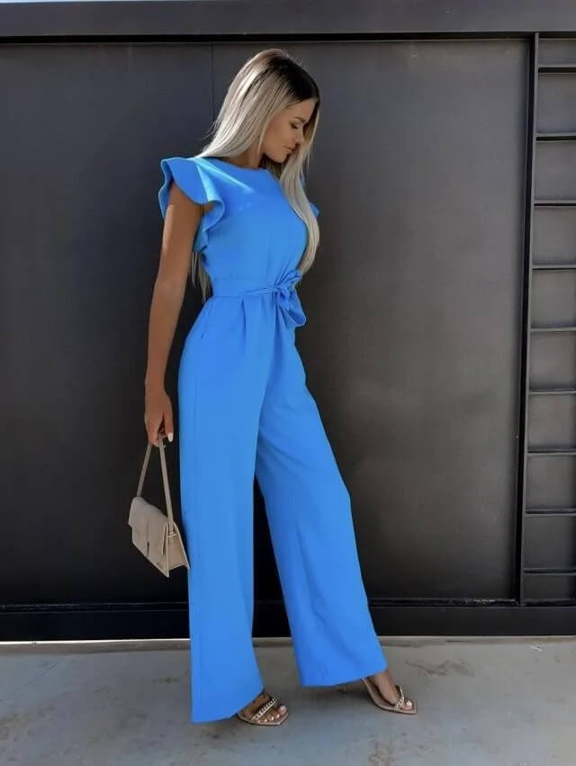 Mira | Eleganter Damen Jumpsuit – Flatterärmel für Hochzeit & Festlichkeiten 9