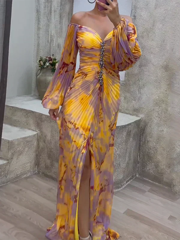 Mira | Hochzeitskleid V-Ausschnitt Elegant Fließend Stil 1