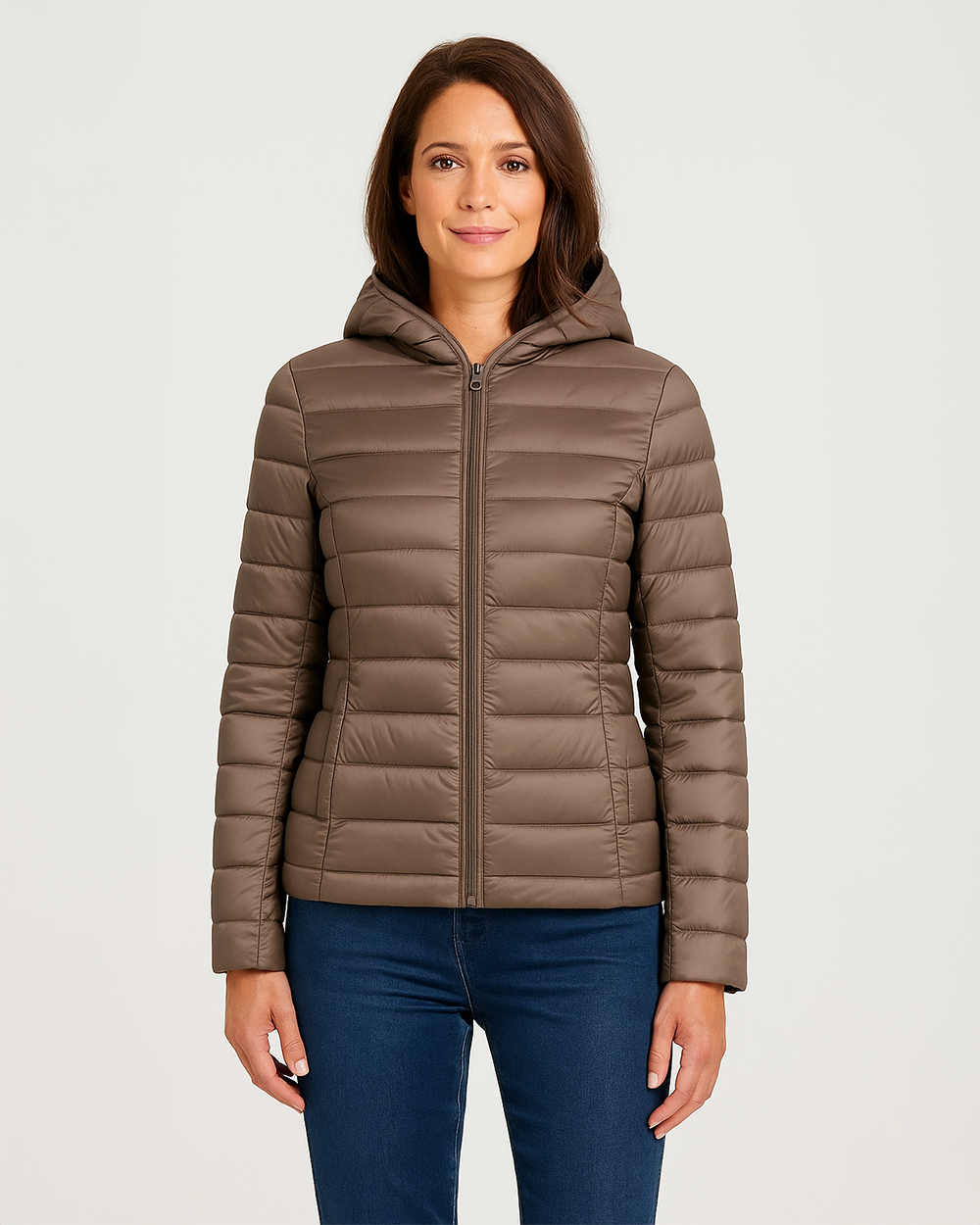 Leichte Steppjacke mit Kapuze