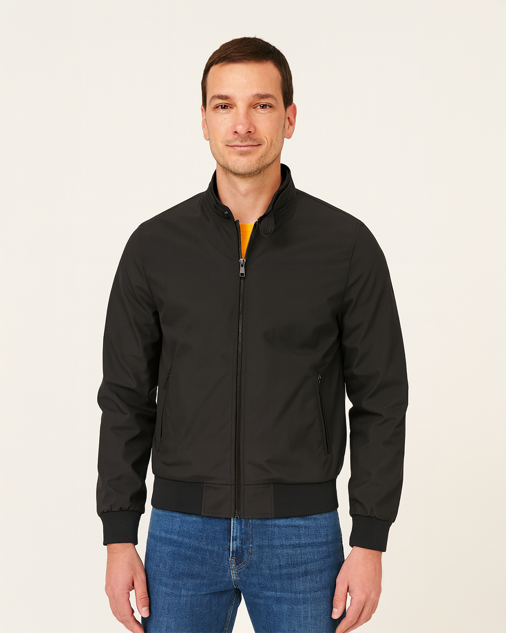Regular Fit Übergangsjacke mit Stehkragen