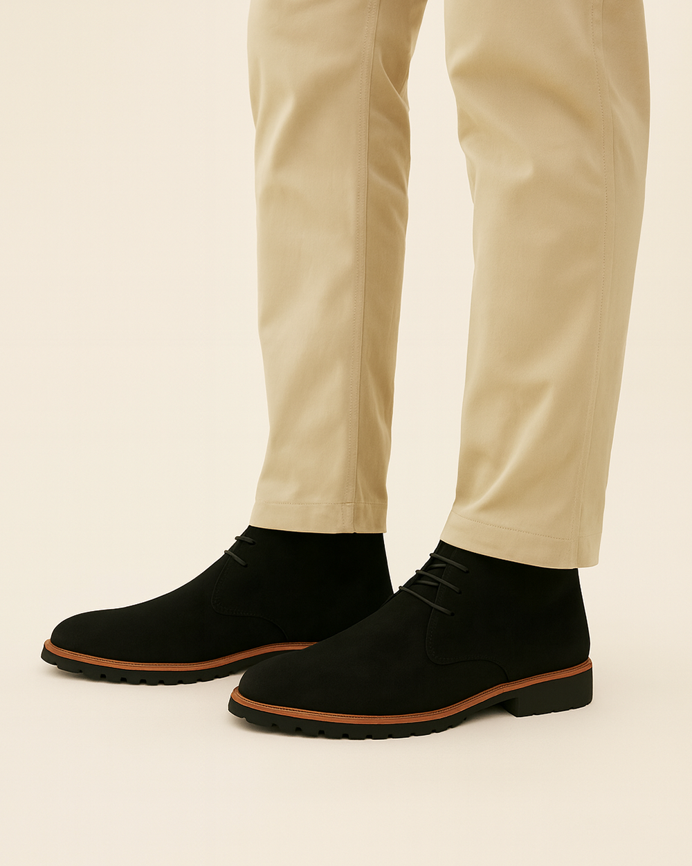 Chukka Boots mit Profilsohle