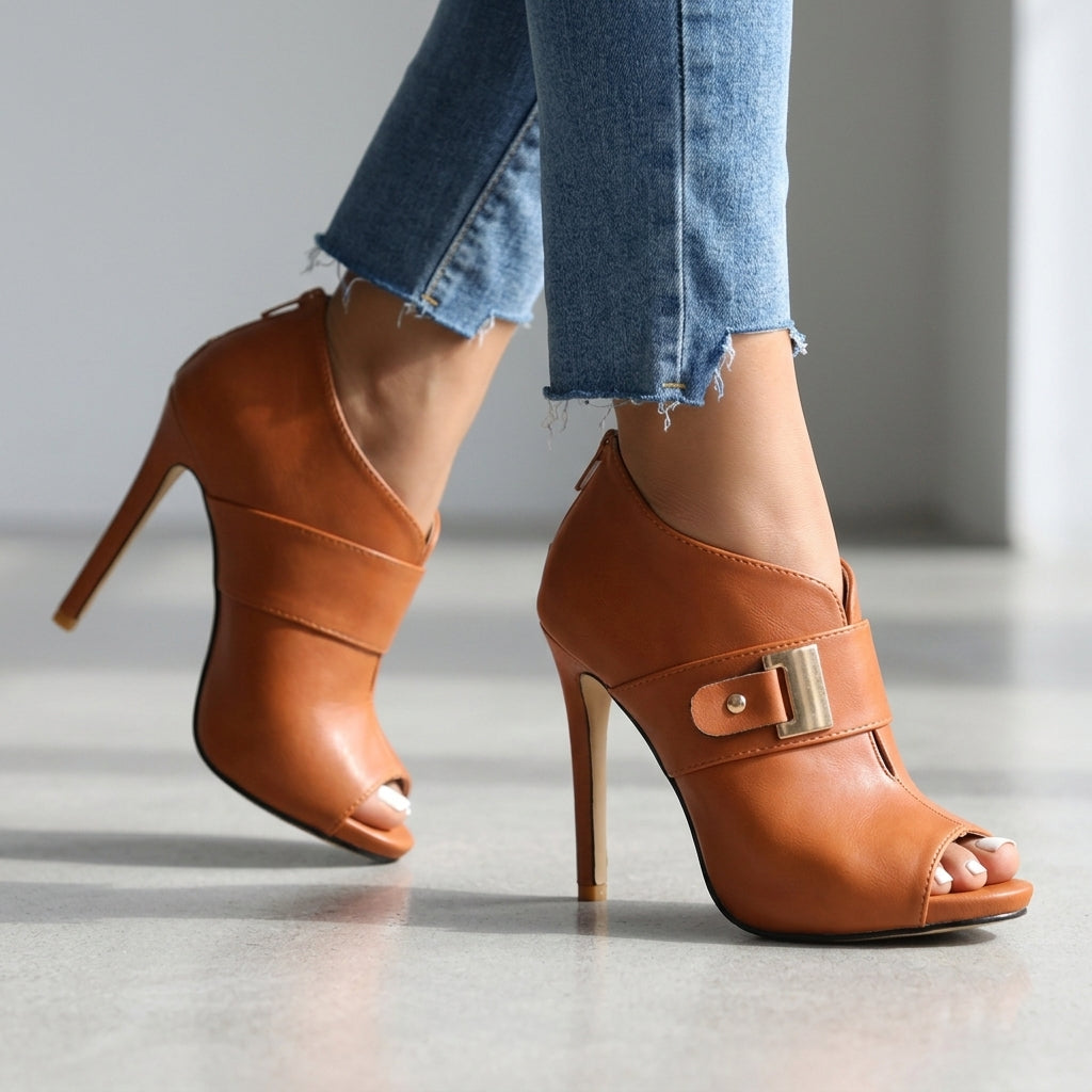 Nadia | Damen Schuhe Schuhe Damen Stiletto-Absätze Elegante Offene Zehenpartie 5