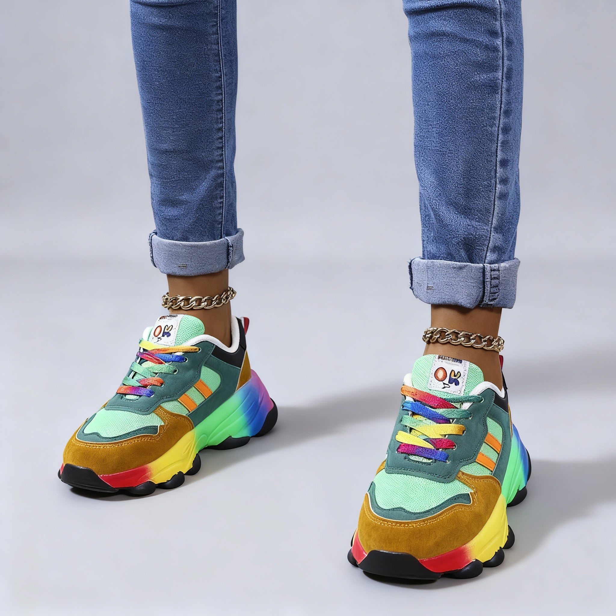 Natalie | Orthopädische, leichte, mehrfarbige Sneaker 2
