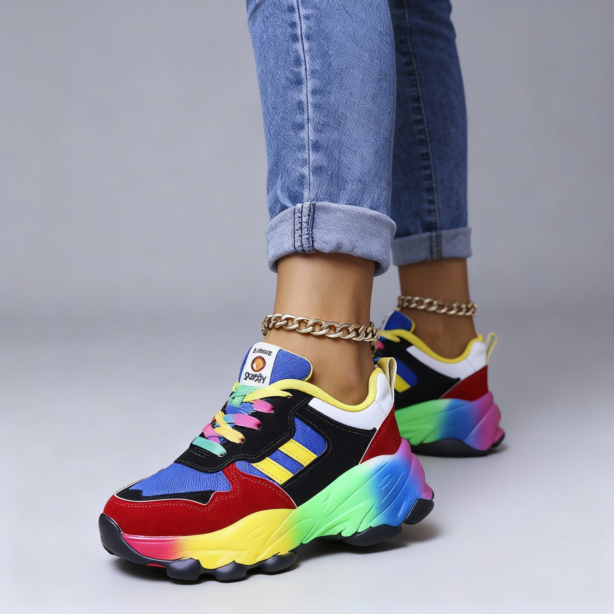 Natalie | Orthopädische, leichte, mehrfarbige Sneaker 3