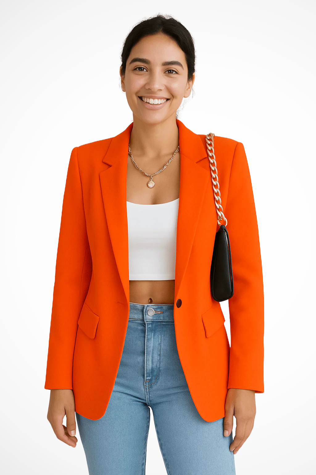 Nicolette | Eleganter, Maßgeschneiderter Damen-Blazer mit Ein-Knopf-Verschluss 8