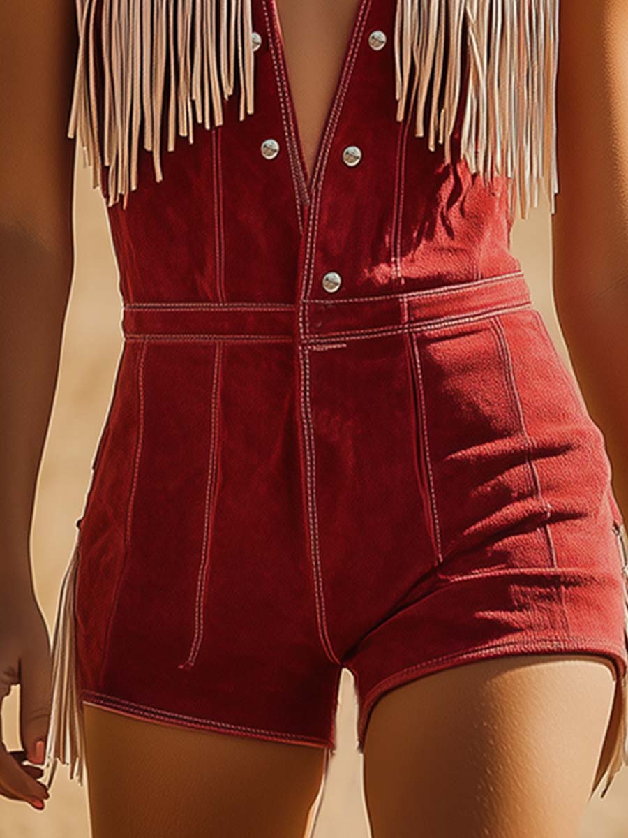Octavia | Eleganter Damen Overall Festlich mit Fransen – Stilvoll & Vielseitig für Jeden Anlass 5