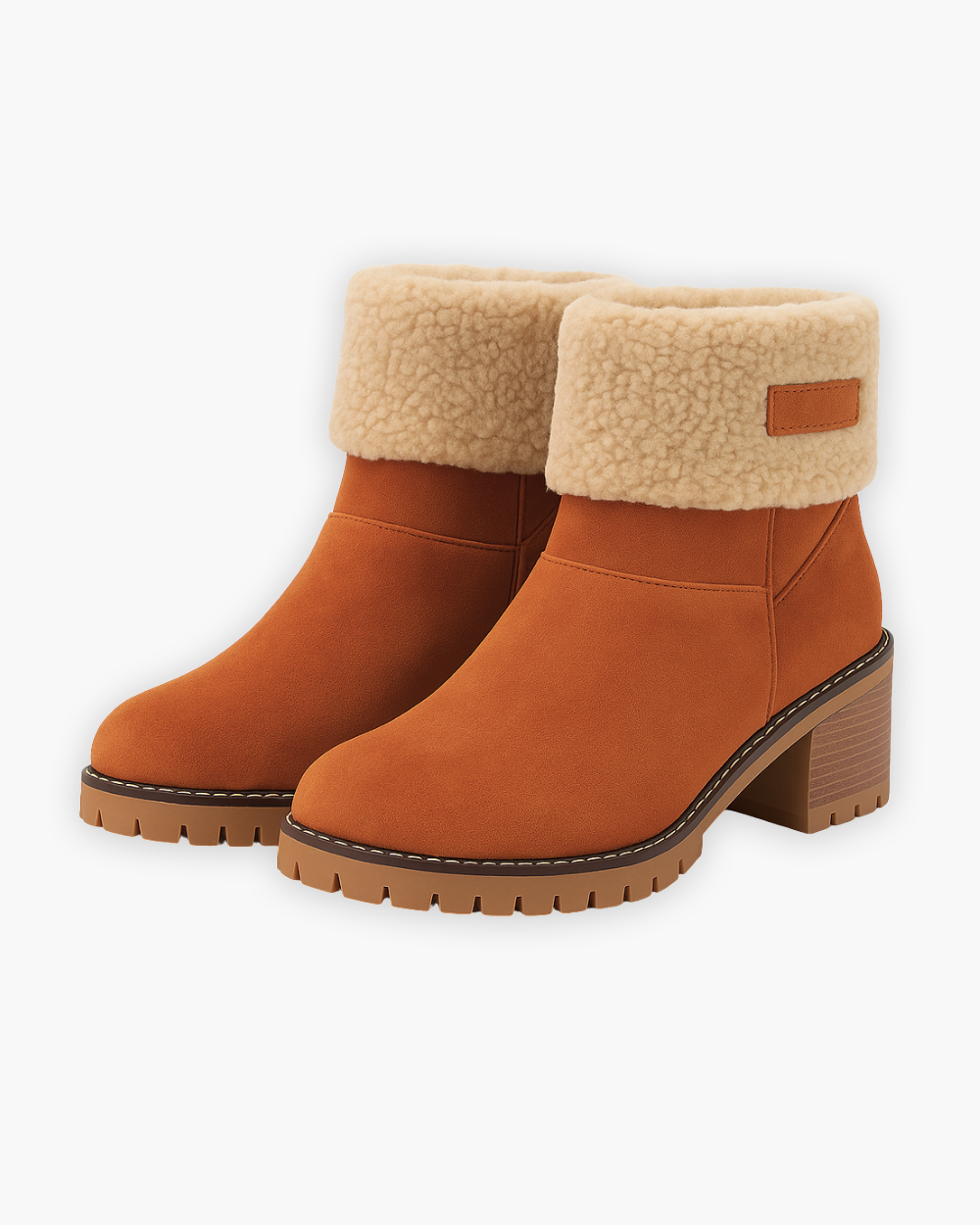 Blockabsatz Winterstiefel mit warmem Futter