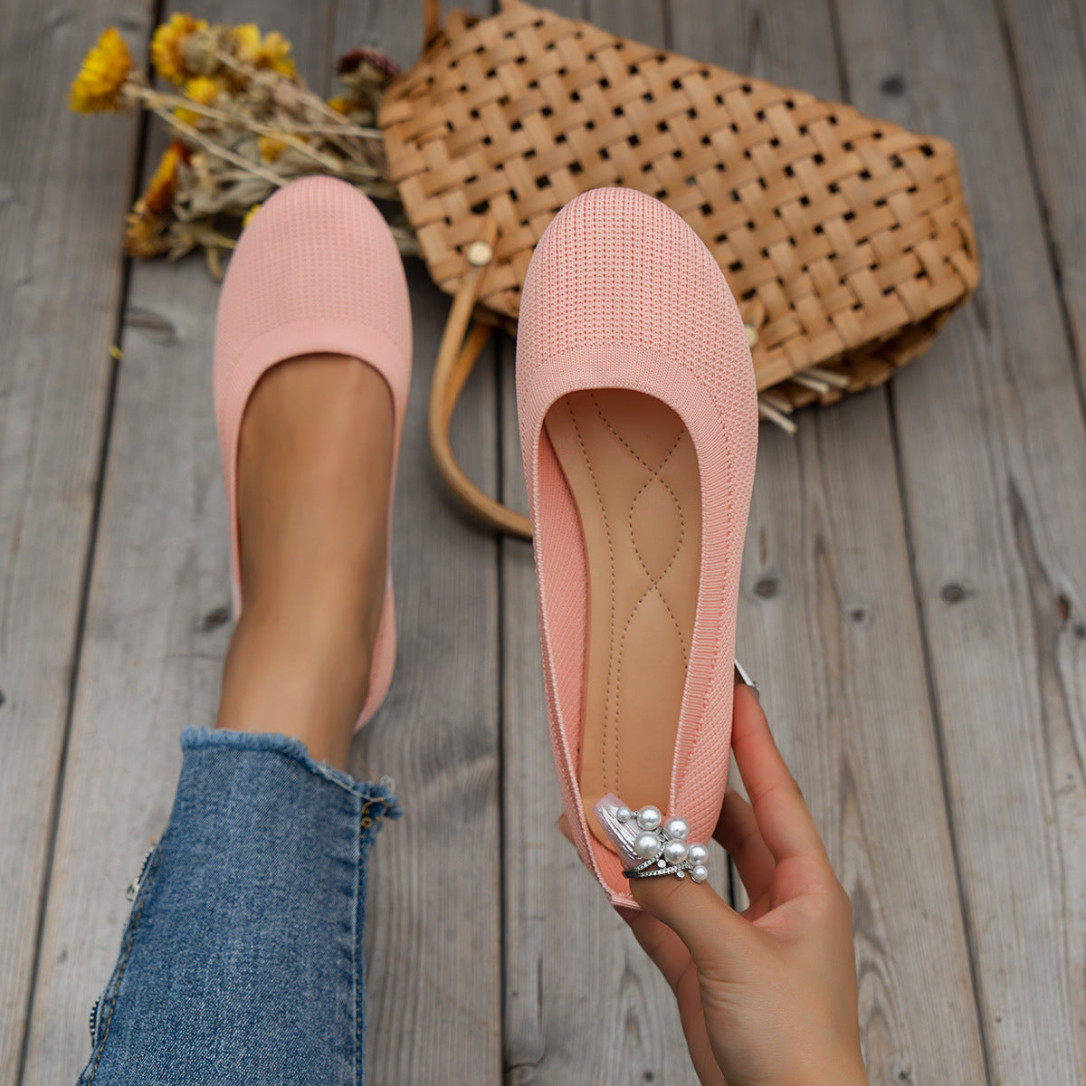 Petra | Orthopädische, atmungsaktive Flyweb-Flachschuhe 8