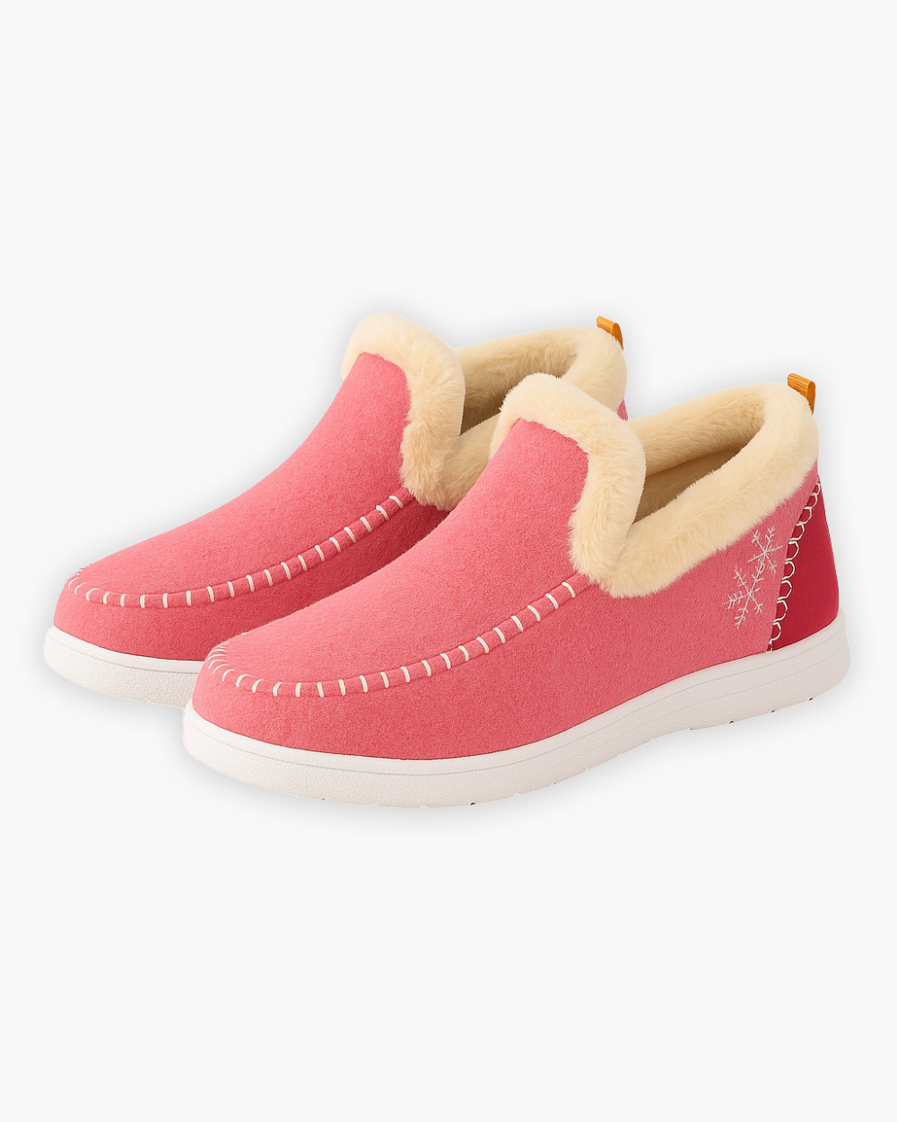 Warme Hausschuhe mit Fellfutter