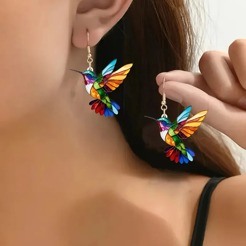 Ravellia | Farbenfrohe, Verspielte & Elegante Kolibri-Ohrringe 0