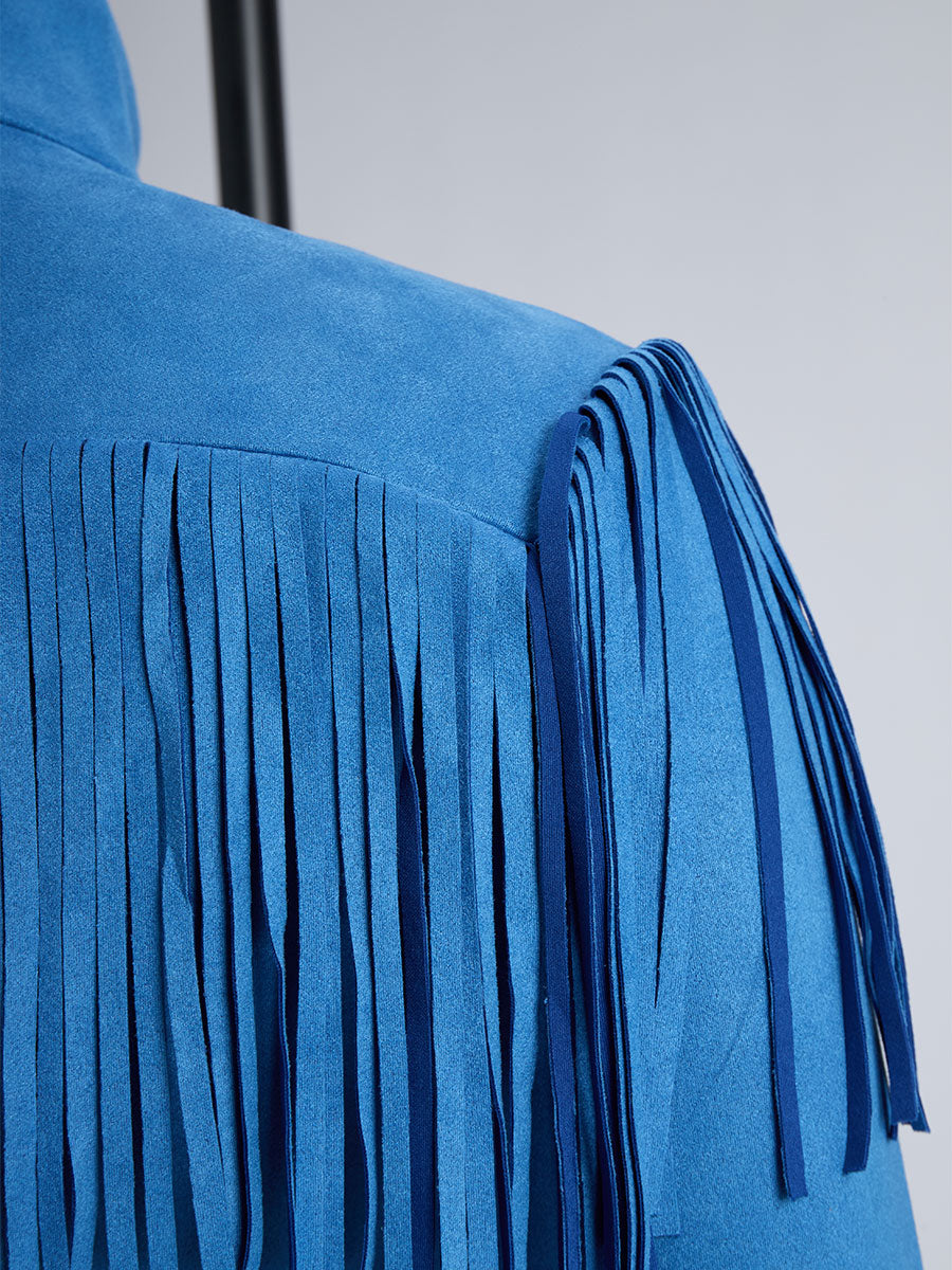 Ravina | Dynamisches Damenkleid mit Fransendetails – Stilvolles Western-Minikleid 7