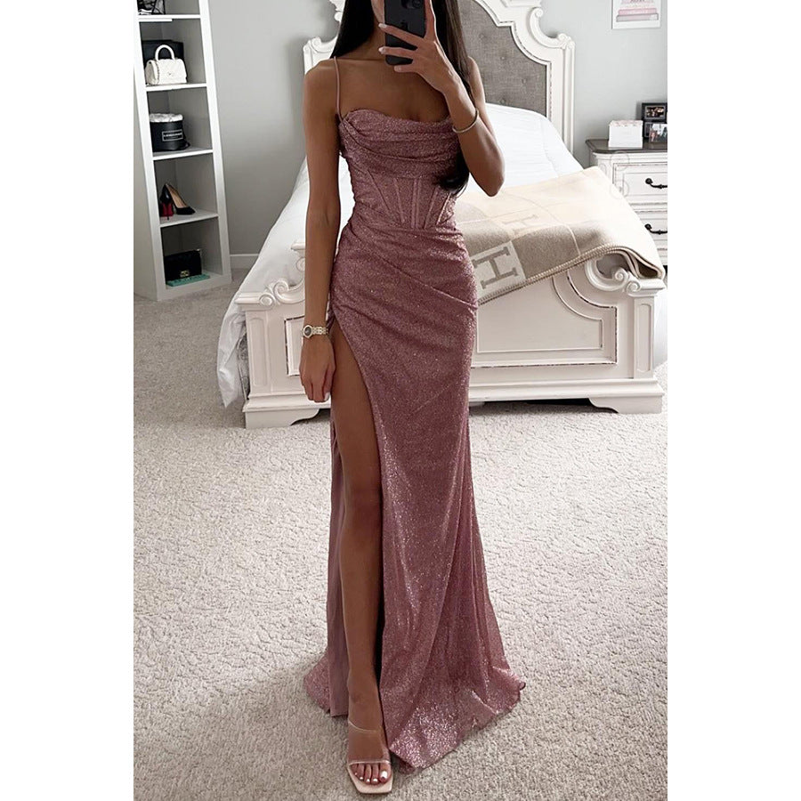 Riva | Kleid Lässig Schlitz Elegant Komfort Locker Fit 0