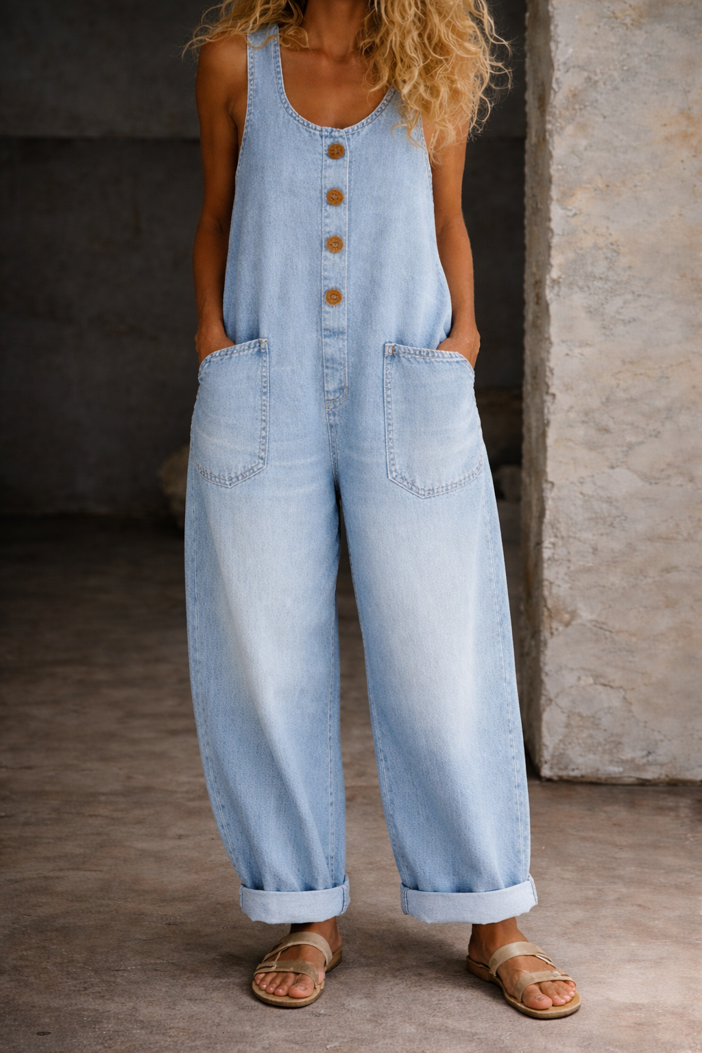 Romy | Bequemer, Stilvoller & Vielseitiger Damen-Overall mit weitem Bein 5