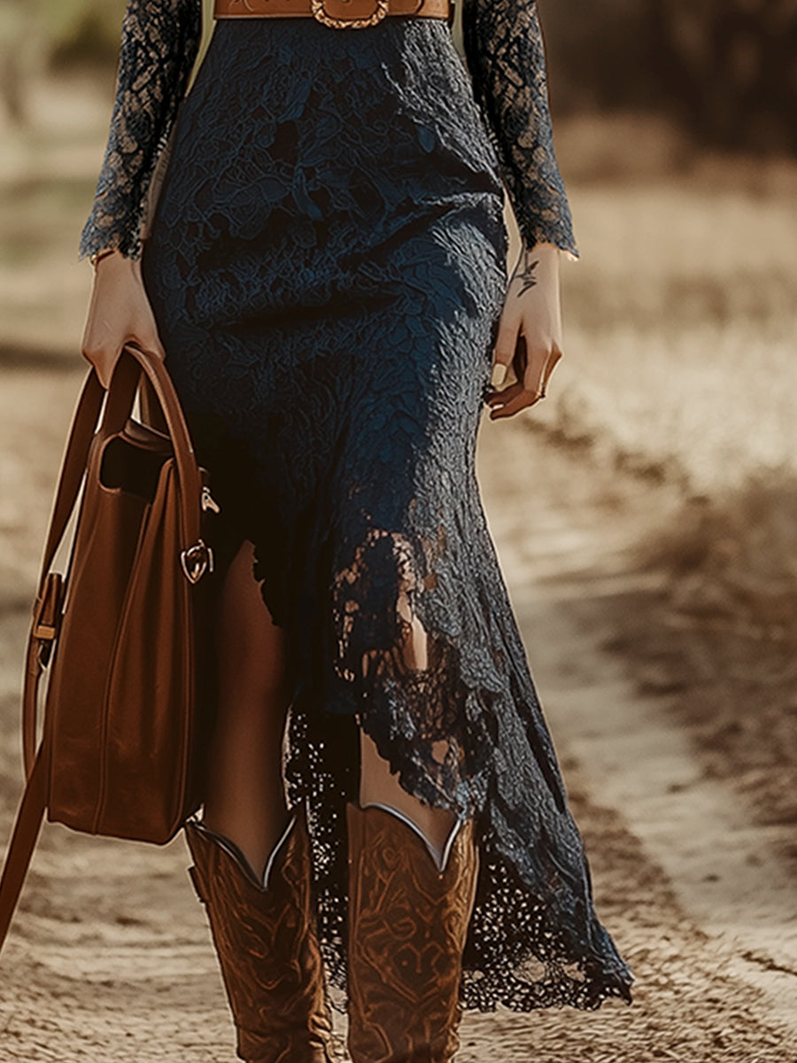 Rosmarin | Elegantes, Raffiniertes & Stilvolles Damen-Midikleid mit V-Ausschnitt 8