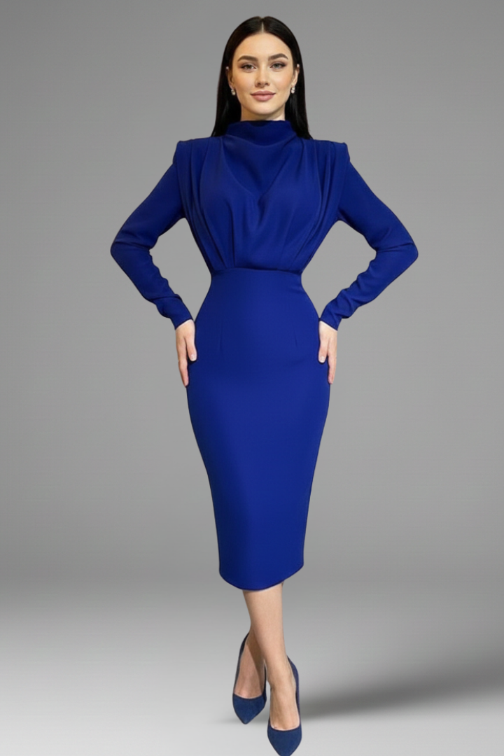 Sarina | Elegantes Maxikleid Langarm für Damen – Festlich & Warm für Besondere Anlässe 9