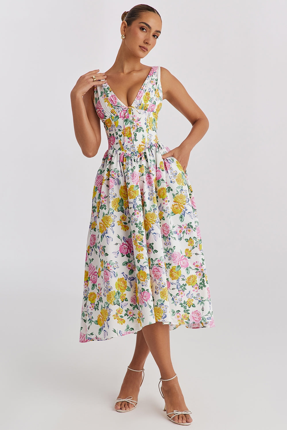 Sarina | Festliche Kleider Damen Elegant Sommer Feminin Stil 0