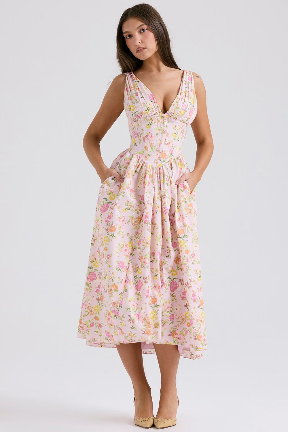 Sarina | Festliche Kleider Damen Elegant Sommer Feminin Stil 1