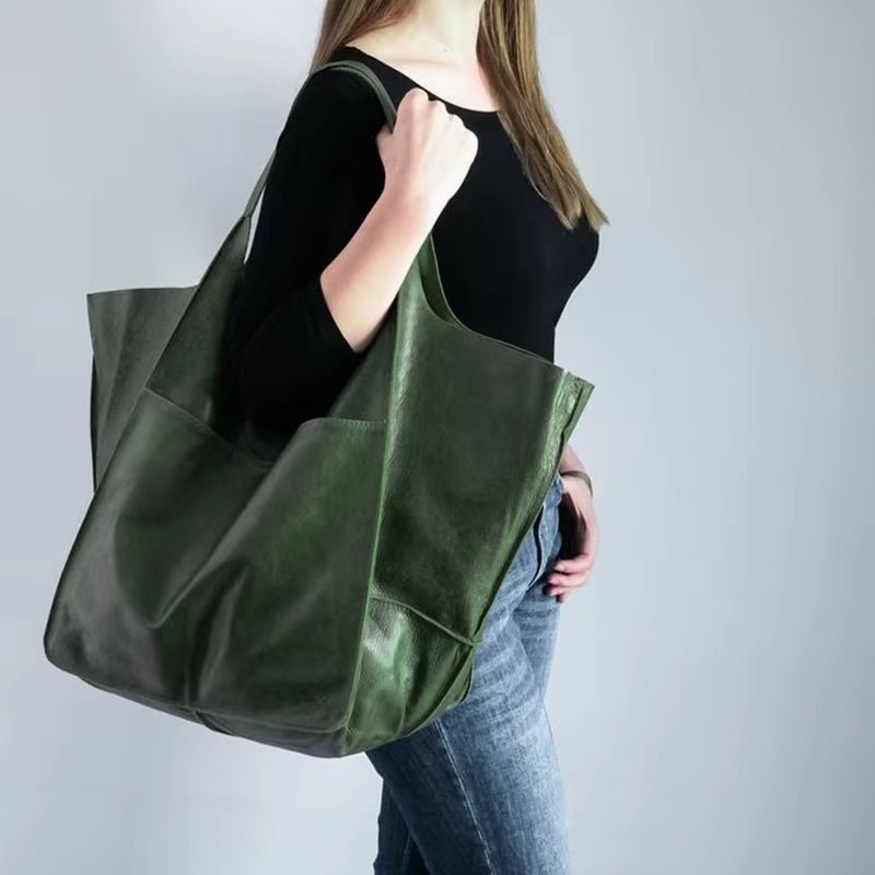 Savannah | Übergroße Tragetasche aus veganem Leder 1