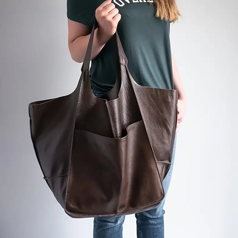 Savannah | Übergroße Tragetasche aus veganem Leder 6