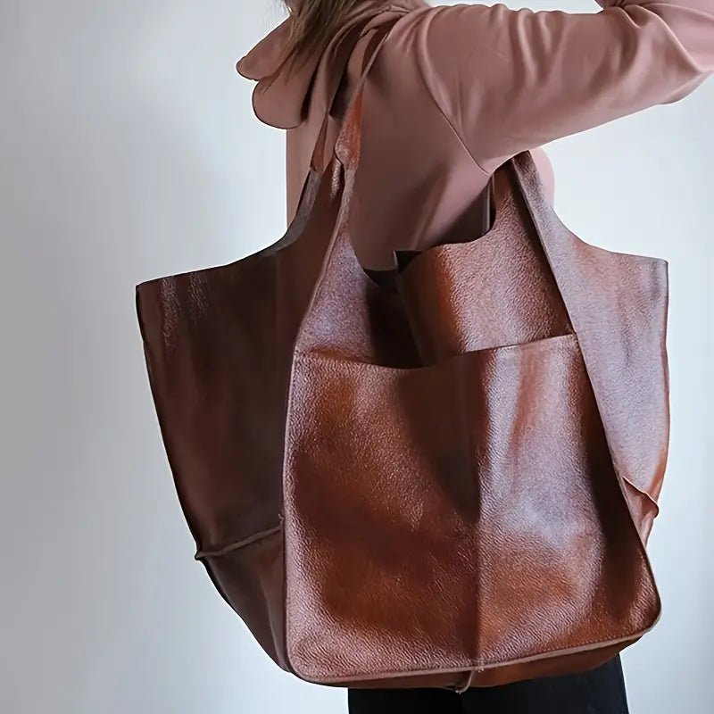 Savannah | Übergroße Tragetasche aus veganem Leder 7