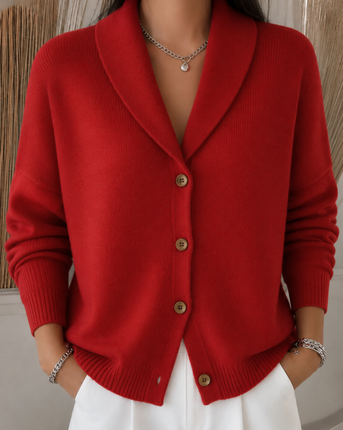 Sienna | Strickjacke mit Knopfkragen 2