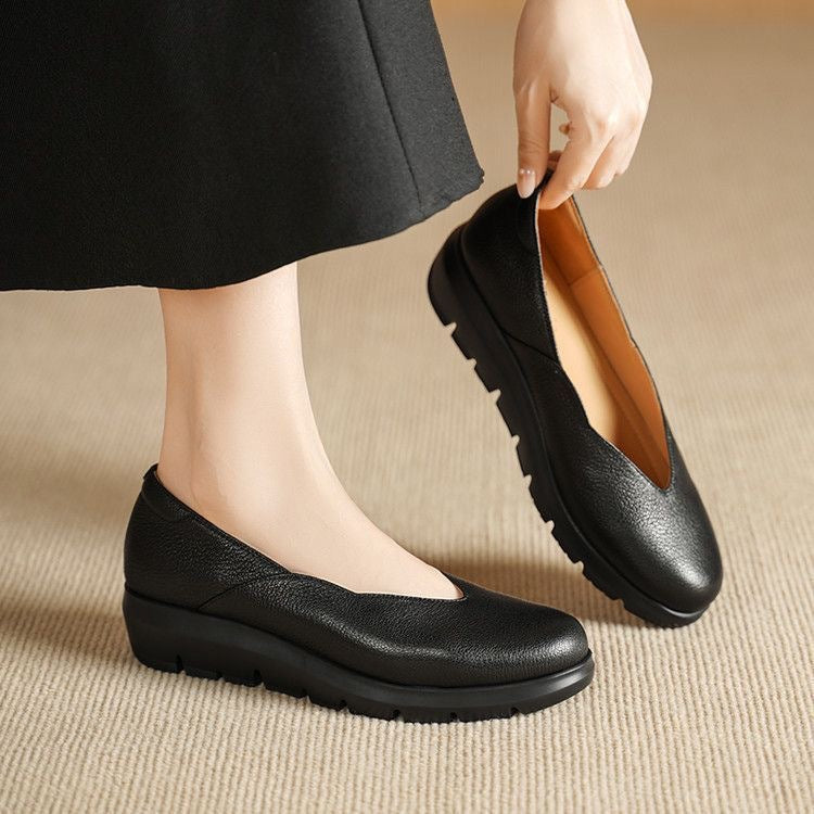 Silia | Bequeme, Elegante & Leder Damen Ballerinas Schwarz 6