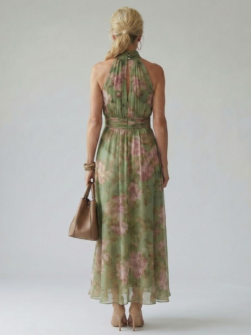 Sophie | Elegantes, Florales Midi-Kleid für Hochzeitsgäste – Festliche Kleider Damen 3