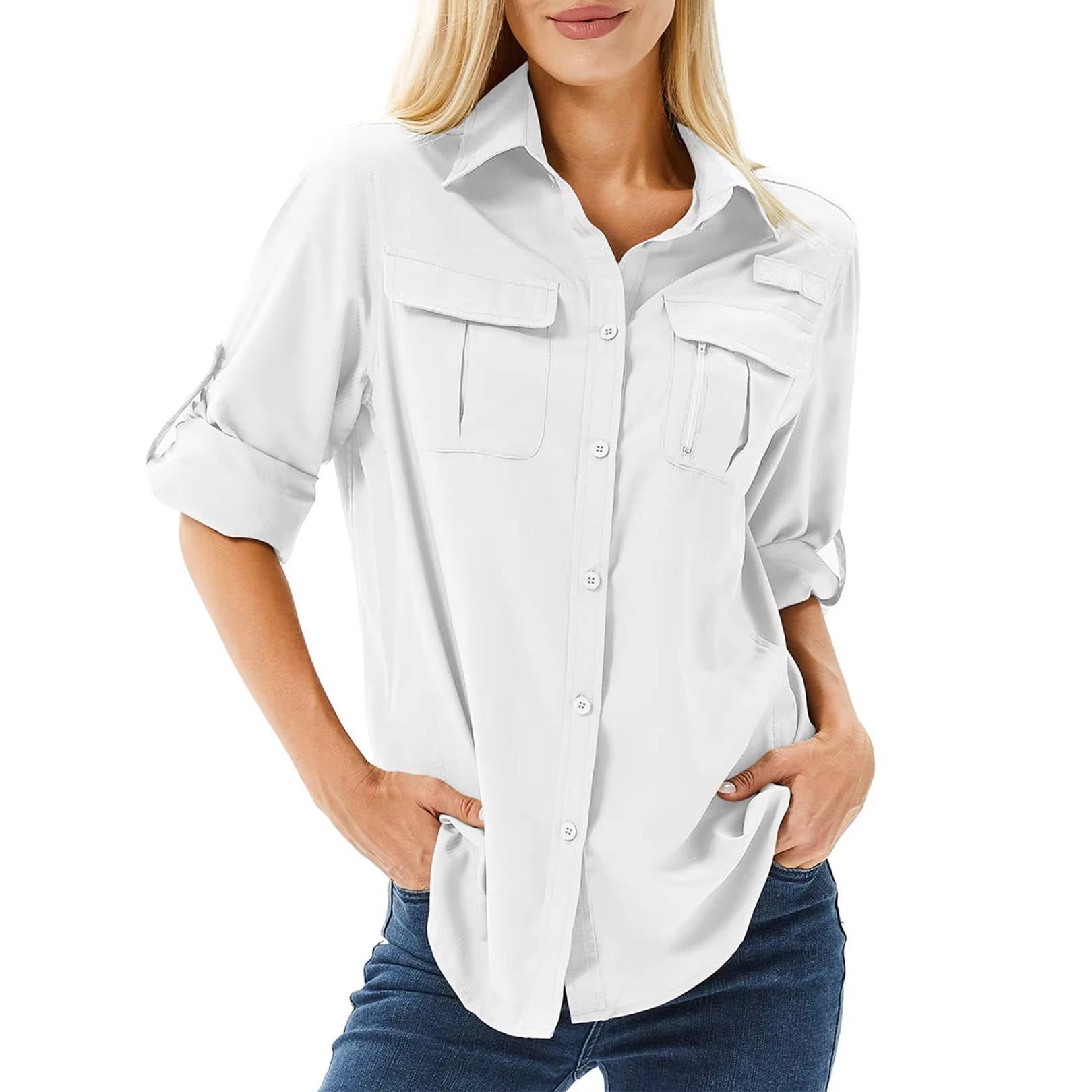 Tara | Wanderhemd Damen Langarm UPF 50 Atmungsaktiv Safari Stil 4