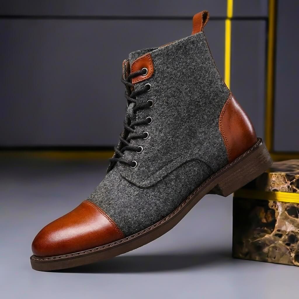 Toby | Außergewöhnlich warme und hochwertige Leder-Wollstiefel 0