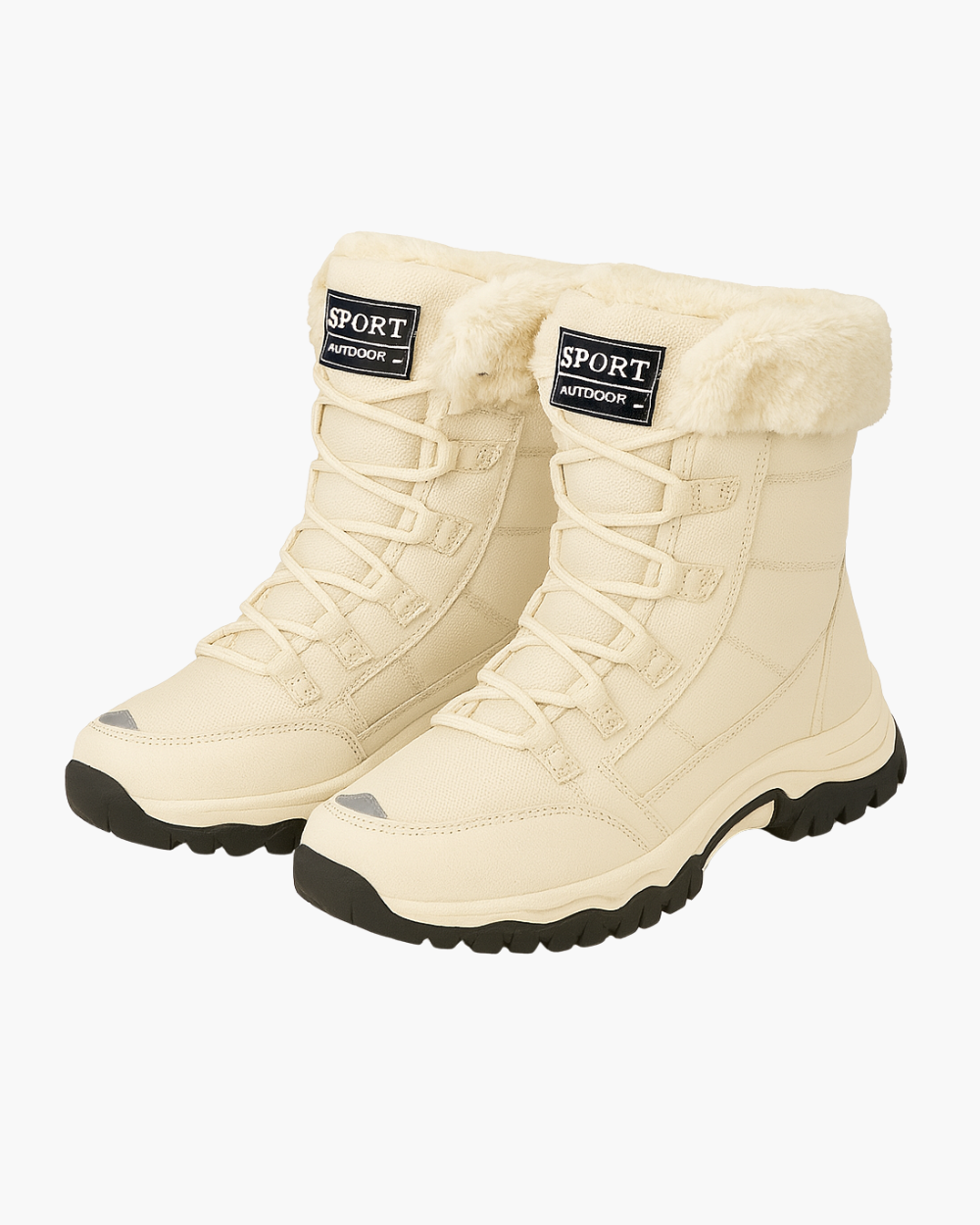 Gefütterte Schneestiefel mit rutschfester Sohle