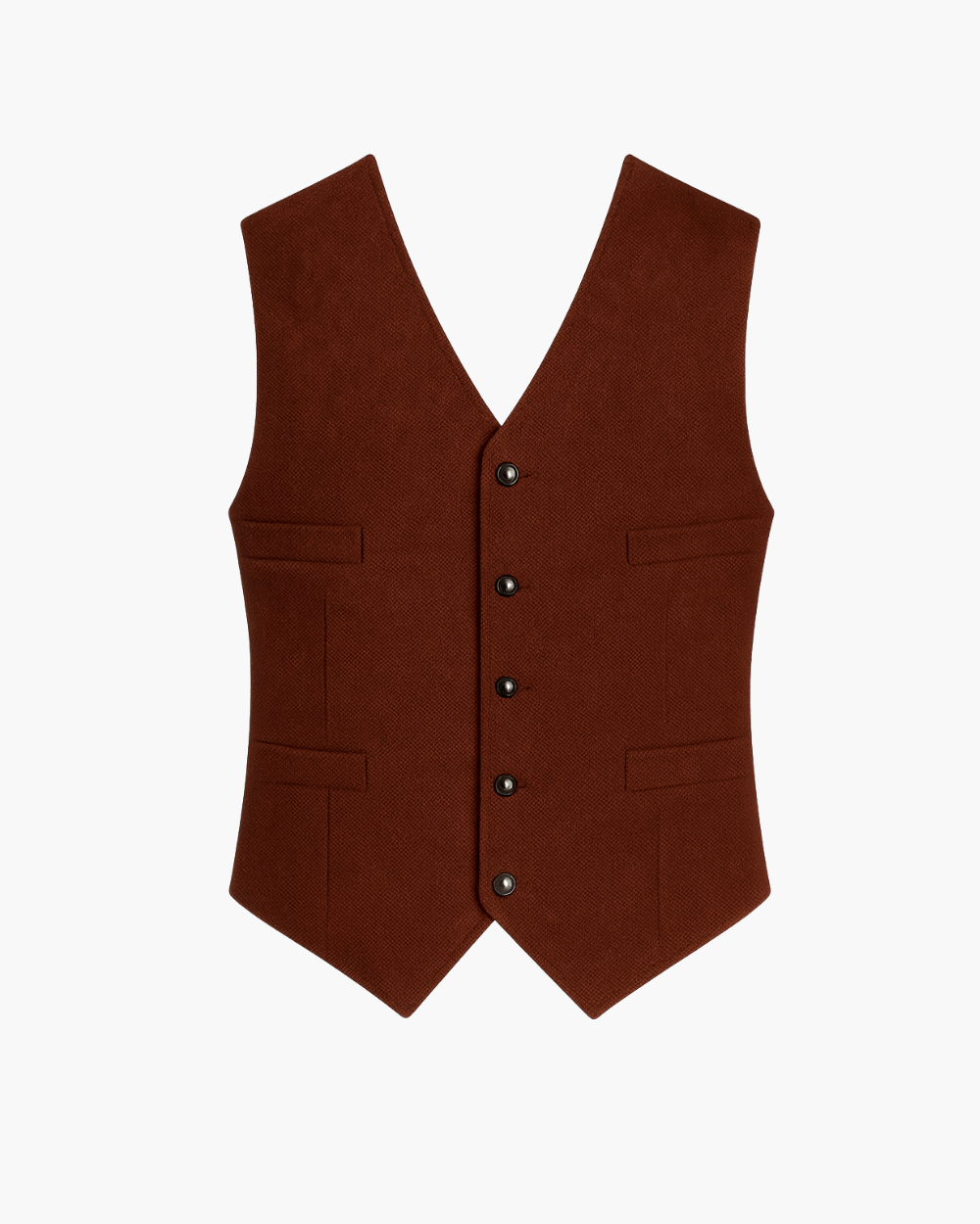 Schlanke Anzugsweste mit Knopfleiste