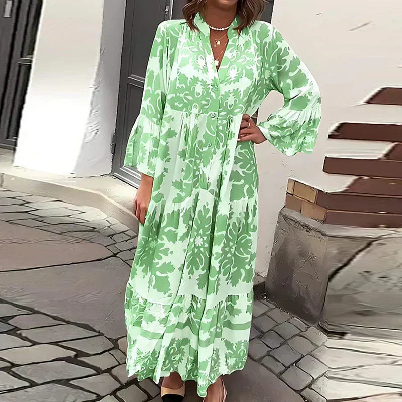 Valeria | Elegantes, Florales & Bequemes Damen-Midikleid 4