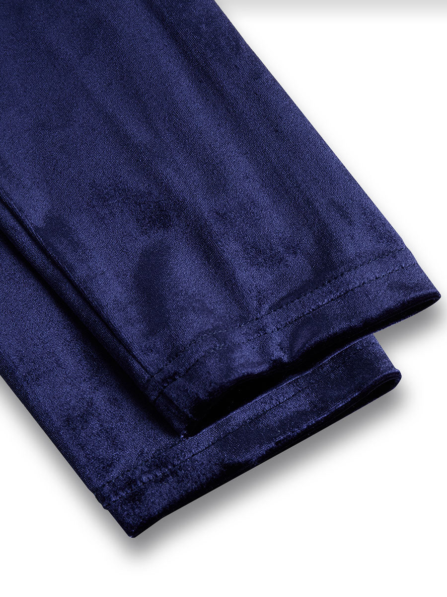 Vantor | Elegantes Festliches Damenkleid Samt Midikleid 7