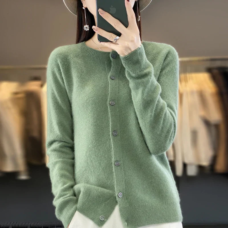 Vela | Cardigan Sweater Buttoned Elegant Relaxed Fit for Women 6