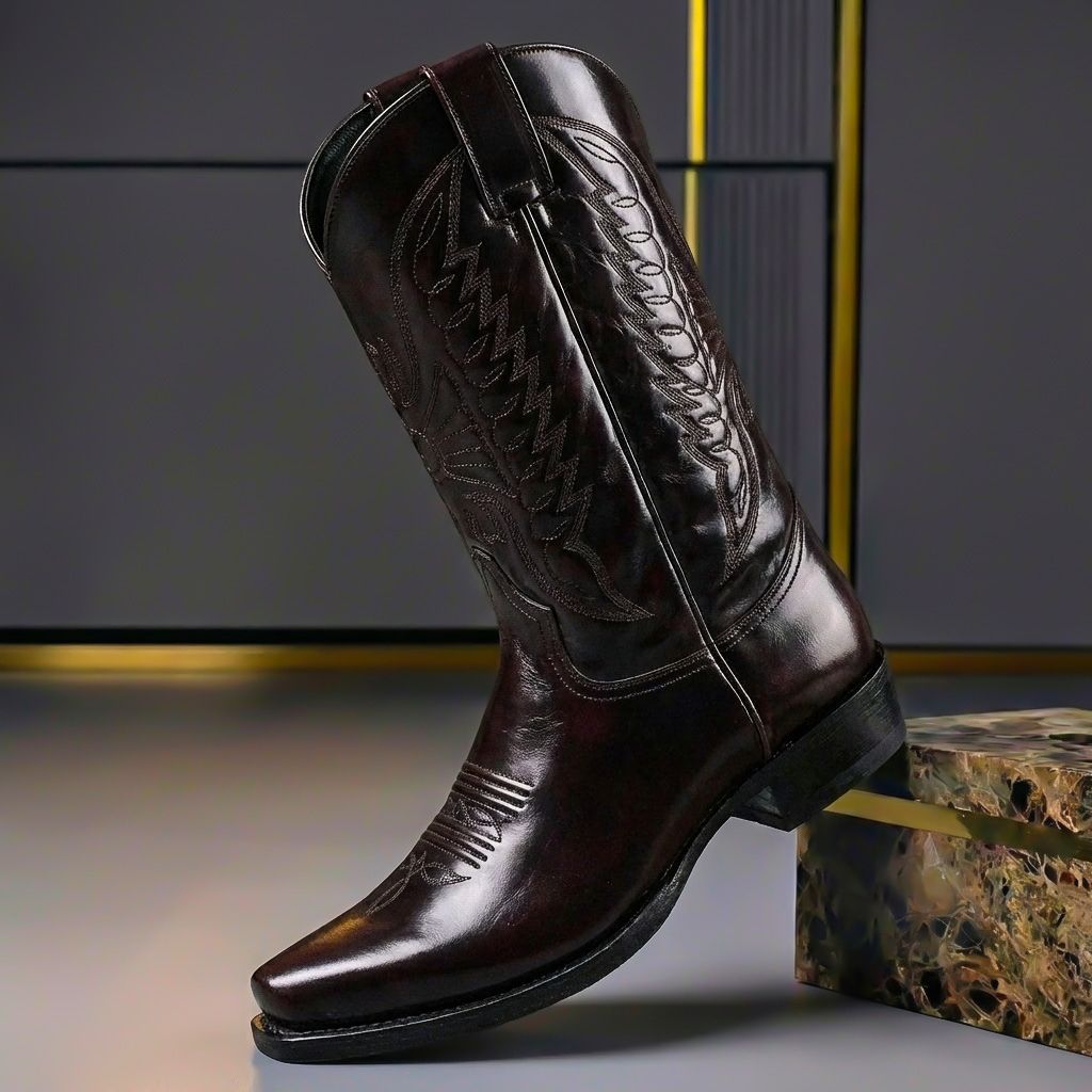 Victoria | Polierte Lederstiefel im Heritage-Stil 0