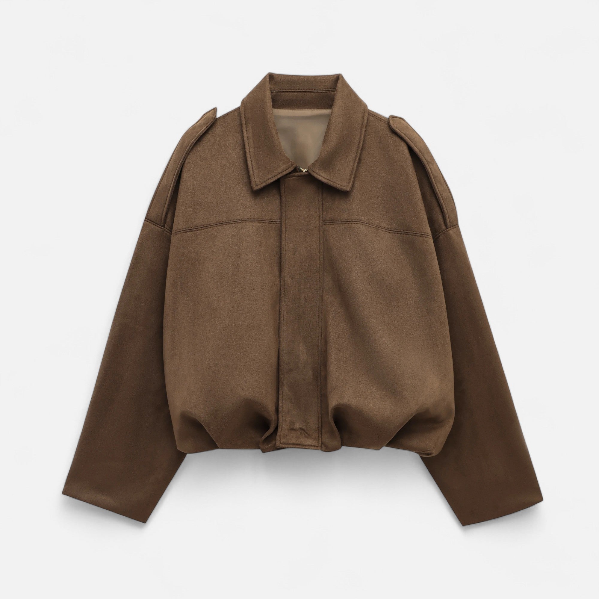 Viora | Stilvolle Bomberjacke in elegantem Wildleder-Look 4